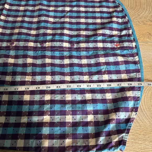 Robert Graham Classic Fit Plaid Short Sleeve Button Up Shirt M - Picture 11 of 11